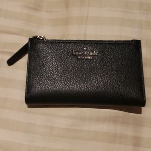 Kate Spade Small Slim Bifold Wallet Jackson Black